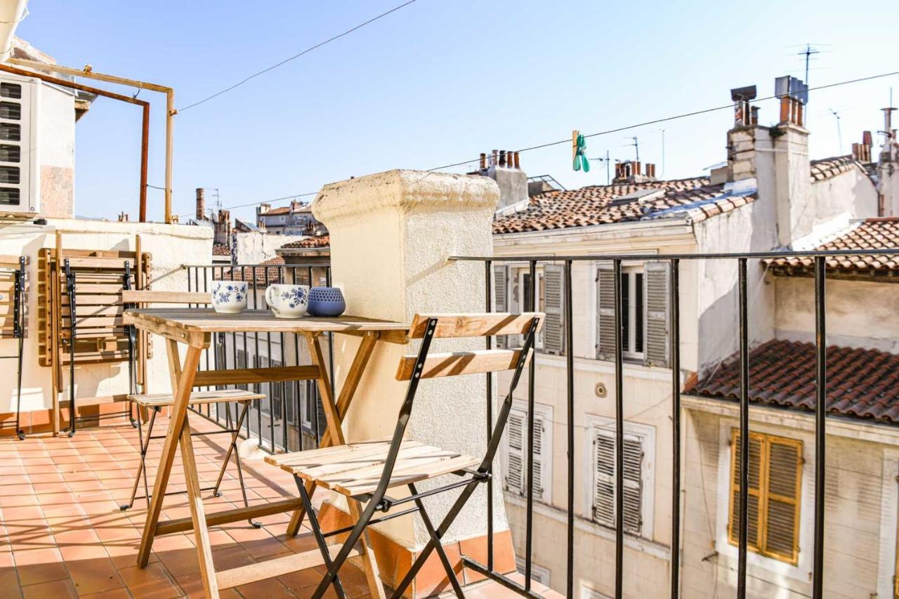 Апартаменти Terrasse Ensoleillee Au Coeur Du Cours Julien Марсель Екстер'єр фото